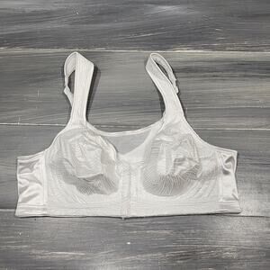 Playtex E525 18 Hour Posture Boost Front Close Wireless Bra White‎ 36B